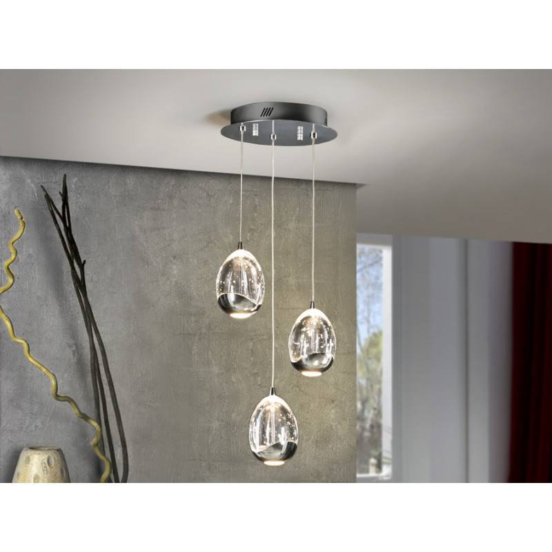 Pendant Led Lamp Schuller Rocio X W Chrome Cm