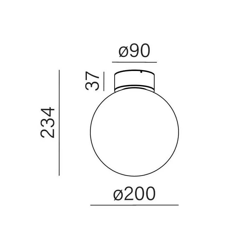 AQFORM MODERN BALL Simple Maxi LED Hermetic Natynkowy 47014 IP54