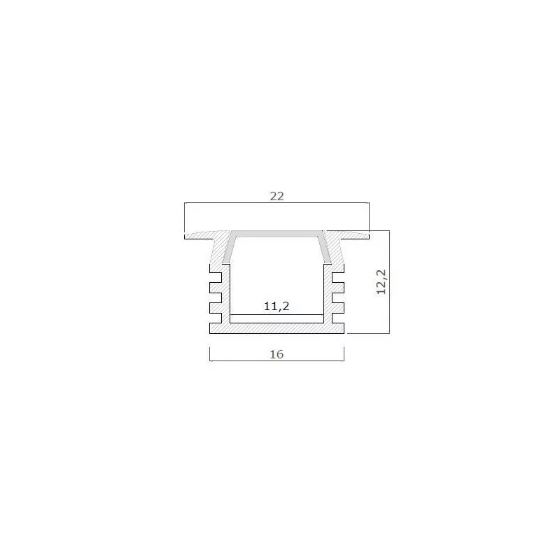 Profil LED PDS 4K ALU Anodowany Profil Aluminiowy