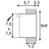 SLV Frame Basic LED white, grey 111262, 113262