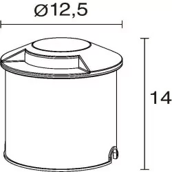 Oprawa wpuszczana IP67 DOPO MARTINA LED 7W 4000K 12,5cm