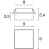 Oprawa wpuszczana IP44 EXO KRYSTAL LED 3W