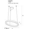 MAXlight LUXURY P0369, P0370 LED hanging lamp