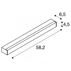 SLV SIGHT 60 LED 1001283, 1001284 lampa ścienna