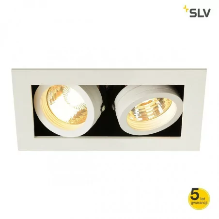 SLV KADUX 115520/1 double QPAR 51 white, black 230V