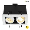 SLV KADUX 115520/1 double QPAR 51 white, black 230V