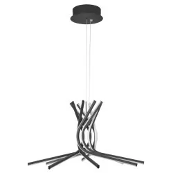 LUCES CEUTA LE41602 black pendant lamp LED diameter 50cm