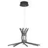 LUCES CEUTA LE41602 black pendant lamp LED diameter 50cm