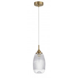 LUCES AHIGAL LE41850 gold pendant lamp in a vintage style
