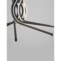 LUCES CEUTA LE41602 czarna lampa wisząca LED średnica 50cm