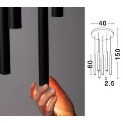 LUCES ELJAS LE41624 czarna LED 7x3W