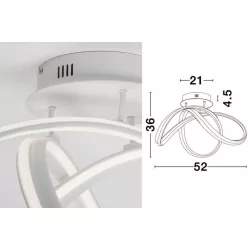 LUCES HANGA LE41649  ceiling lamp LED 60W black
