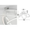 LUCES HANGA LE41649  ceiling lamp LED 60W black