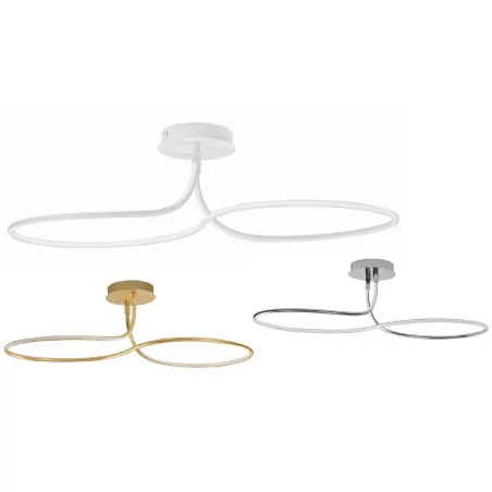 LUCES MOCOA LE41688/90 LED ceiling lamp 102cm white, gold