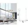 LUCES ORITO LE41725/7/8 lampa wisząca LED mosiądz antyczny 45-108cm