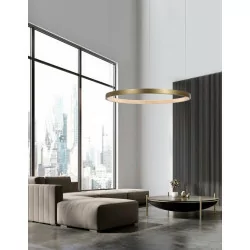 LUCES ORITO LE41725/7/8 lampa wisząca LED mosiądz antyczny 45-108cm