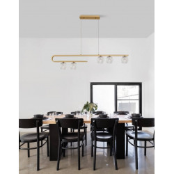 LUCES PASTO LE41735 gold pendant lamp 113cm 5xG9