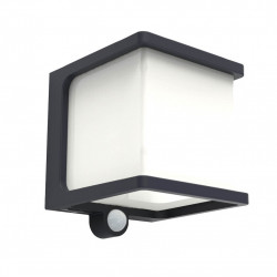 LUTEC DOBLO Solar outdoor wall lamp LED 12W cubic 4000K with battery