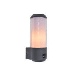 LUTEC GOLETA IP44 LED black lamp outdoor wall/ceiling