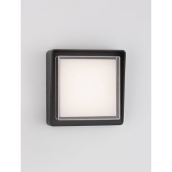LUTEC GOLETA outdoor LED wall/ceiling lamp IP44 black
