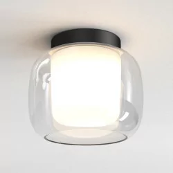 Astro Aquina Ceiling 240 lampa sufitowa czarna/chrom IP44