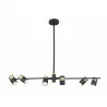 MAXlight PUMA P0409 indoor black and gold hanging lamp GU10 IP20