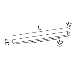 AQFORM SET RAW mini LED hermetic wall IP44 58cm-199cm