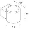 SLV OCULUS 1006307/8 kinkiet biały, czarny LED 8,5W