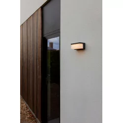 LUTEC ZELNA HYBRID outdoor wall lamp, perfect for the terrace, LED 9W IP44