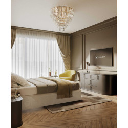 MAXlight MONACO C0224 gold ceiling lamp Ø80 cm