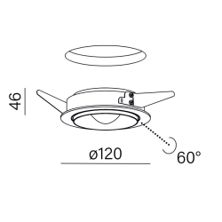 AQFORM QRLED next move trim recessed 38063 round LED fixture