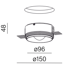 AQFORM QRLED next trimless 38062 LED fixture 5 colors 3 light colors