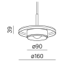 AQFORM QRLED next spider suspended LED 59930 available in 5 colors