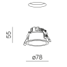 AQFORM HOLLOW lens move LED recessed 38057 IP44 round modern