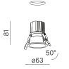 AQFORM HOLLOW move LED 38060 modern LED eyelet for the ceiling, 2 colors