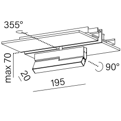 AQFORM RAFTER mini move LED for high multitrack 16463 rail