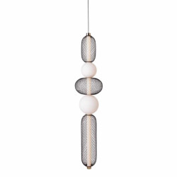 MAXLIGHT Bora P0591/2 LED hanging lamp black + gold, white balls