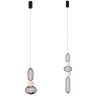 MAXLIGHT Bora P0591/2 LED hanging lamp black + gold, white balls