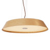 MAXlight Tamago P0550/1 LED hanging lamp, round, diameter 52cm, brown