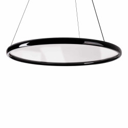 MAXLIGHT Qled P0557 black ring hanging lamp 80cm LED 40W 3000K