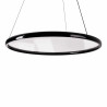 MAXLIGHT Qled P0557 czarna lampa wisząca ring 80cm LED 40W 3000K