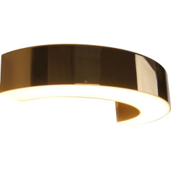 MAXlight Lotus LED wall lamp metal/acrylic gold/brown 3-year warranty