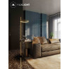 Maxlight Lozanna F0050, F0061 floor lamp gold, brown LED 3000K