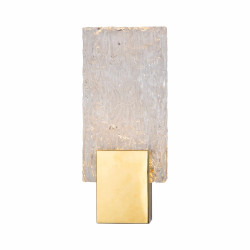 MAXlight Vetro W0360, W0289 wall lamp stainless steel, glass gold IP20