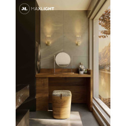 MAXlight Vetro W0360, W0289 wall lamp stainless steel, glass gold IP20