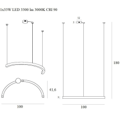 MAXlight LOTUS P0422D, P0572D lampa wisząca LED 3000K złoty, brązowy