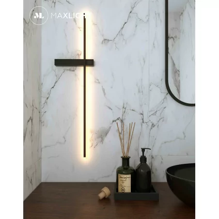 MAXlight SABER W0281 wall lamp black, white, 6W 3000K