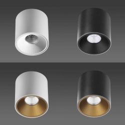 BPM KLIMT FIX 20135 small LED ceiling tube white, black, 3 sizes