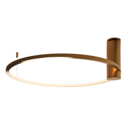 MAXLIGHT Queen C0239/40 LED ceiling lamp 3000K brushed gold 2 sizes