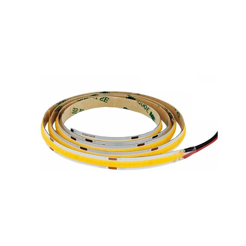 COB LED strip 5m roll, warm, neutral, cold 12V/24V power 8W or 10W